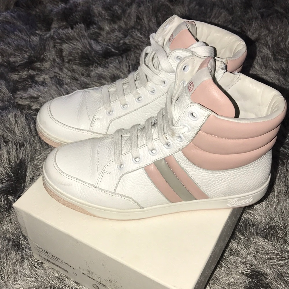 Gucci Leather Hightop Sneakers
